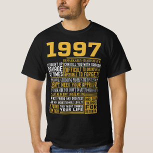 Camiseta Melhor Nascer em 1997 Facts for Mens, Womens, Bday