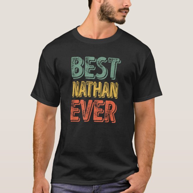 Camiseta Melhor Nathan Alguma Vez Mostra Engraçado Personal (Frente)