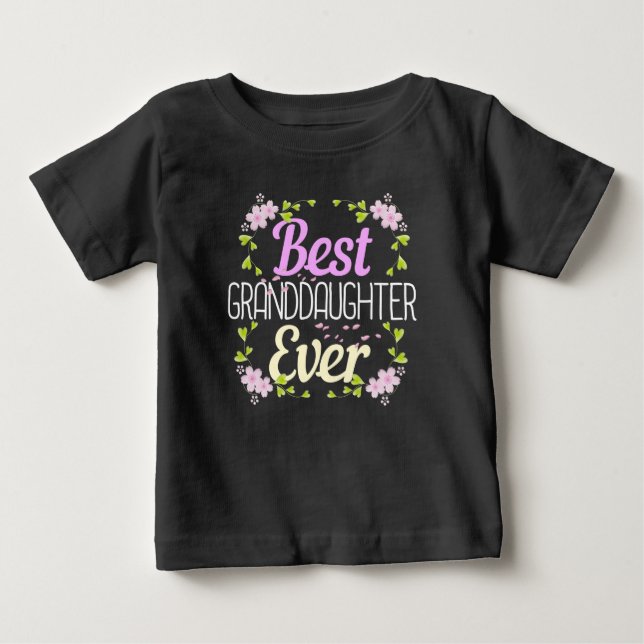 Camiseta Melhor neta de sempre - Floral (Frente)