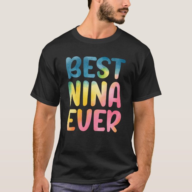 Camiseta Melhor Nina Dia de as mães Nina (Frente)