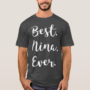 Camiseta Melhor Nina nunca amar a vovó cursiva Nina 