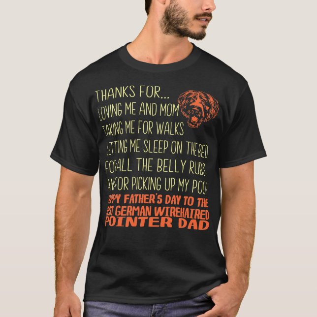 Camiseta Melhor oferta de Dia de os pais de ponteiro com fi (Frente)