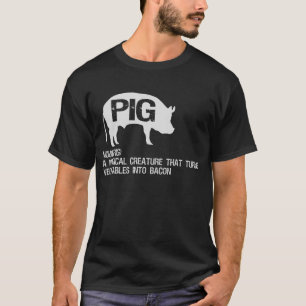 Camiseta Melhor oferta engraçada de definição de bacon e po