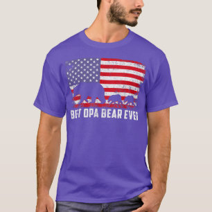 Camiseta Melhor Opa Bear De Todos Os Estados Unidos Dia de