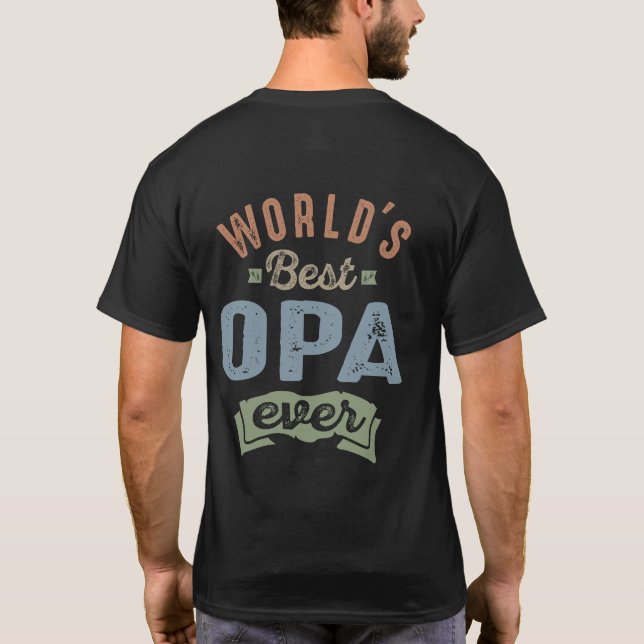 Camiseta Melhor Opa do Mundo (Verso)