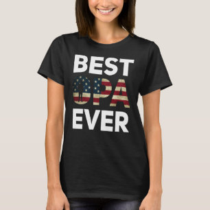 Camiseta Melhor Opa Ever American Flag Vovô Alemão