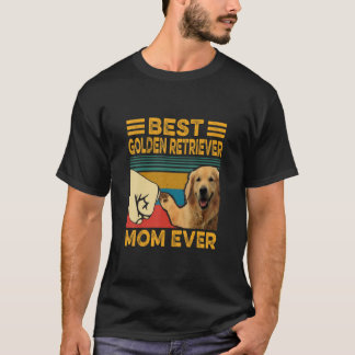 Camiseta Melhor Ouro Retriever Mãe Alguma Vez Retrorna Vint