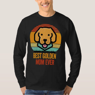 Camiseta Melhor Ouro Retriever Mãe Sempre Vintage Incomodad