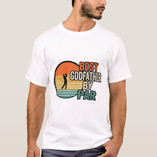 Camiseta Melhor Padinho pela Par Vintage Golf Vector Design
