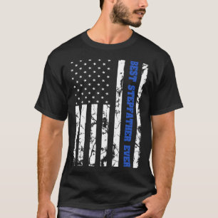 Camiseta Melhor Padrasto Alguma Vez Nos EUA Vintage Flag Pa