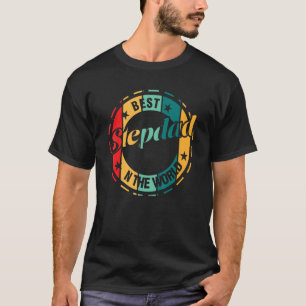 Camiseta Melhor padrasto de homens no padrasto da família m