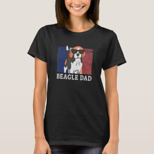 Camiseta Melhor Padre Beagle Orgulho da Bandeira francesa B