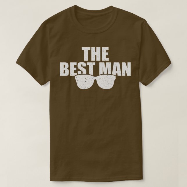 Camiseta Melhor Padrinho de casamento De Casamento Homem So (Frente do Design)
