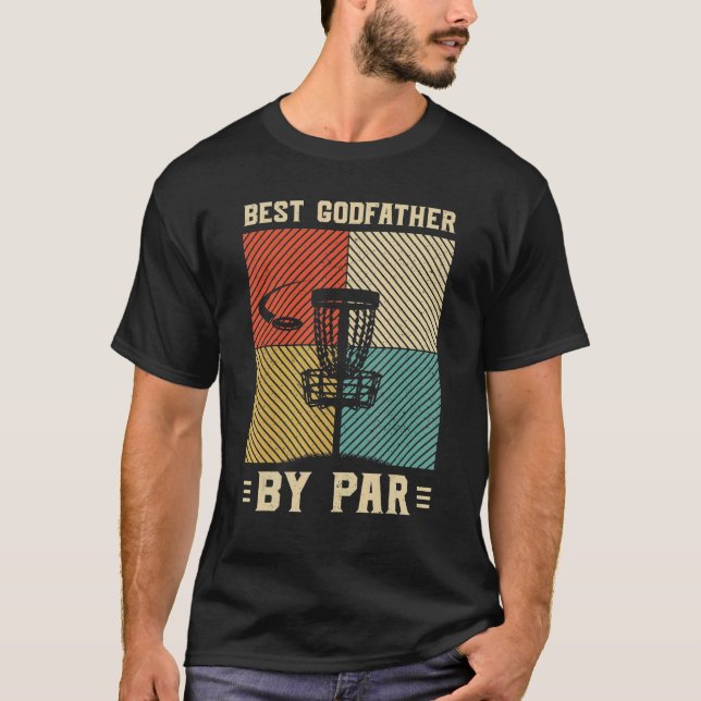 Camiseta Melhor Padrinho De Longe Homens Golfe Retro Decênc (Frente)