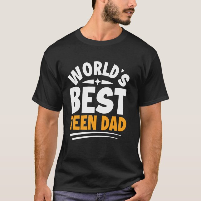 Camiseta Melhor Pai Adolescente do Mundo (Frente)