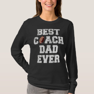 Camiseta Melhor Pai Americano de Treinador de Futebol
