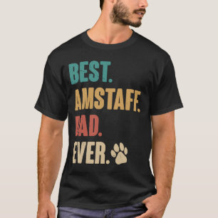 Camiseta Melhor Pai Americano Staffordshire Terrier Do