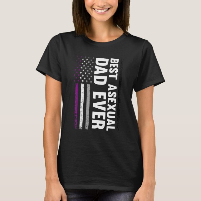 Camiseta Melhor Pai Asexual Do Mês Do Orgulho Csd (Frente)