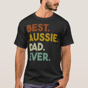 Camiseta Melhor Pai Aussie para Shepherd australiano