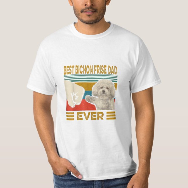 Camiseta Melhor Pai Bichon Frise Nunca (Frente)