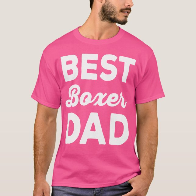 Camiseta Melhor Pai Boxer de Cachorro (Frente)