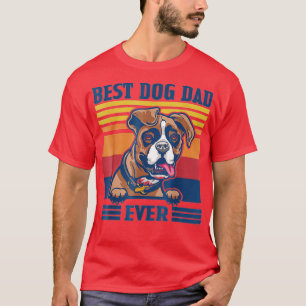 Camiseta Melhor Pai Boxer Dia de os pais De Pai De Cachorro
