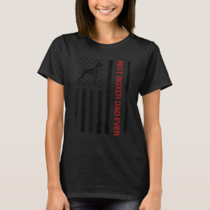 Camiseta Melhor Pai Boxer Nos EUA Bandeira Funny Boxer Prop