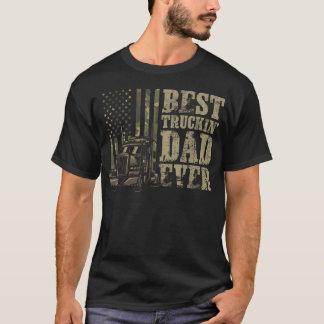 Camiseta Melhor Pai Caminhoneiro de Todos os Tempos Para Um