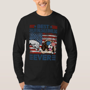 Camiseta Melhor Pai Cavaleiro Rei Charles Spaniel Nunca Ame