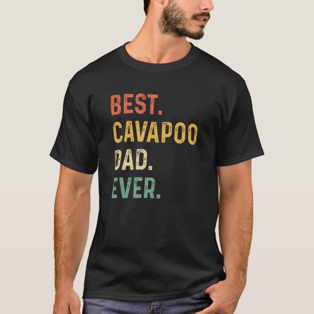 Camiseta Melhor Pai Cavapoo Nunca Cachorro Dia de os pais (Frente)