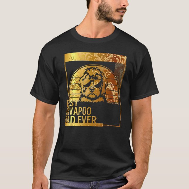 Camiseta Melhor Pai Cavapoo Nunca pai de cão para homens Ca (Frente)