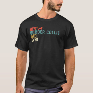 Camiseta Melhor Pai COLLIE FRONTEIRIÇO Alguma Vez Voltado