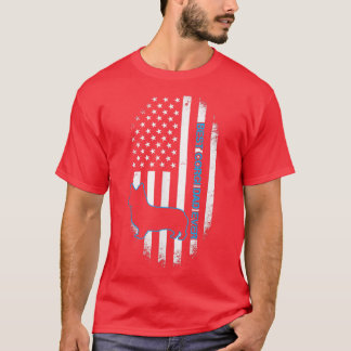 Camiseta Melhor Pai Corgi Nunca Cachi Corgi Bandeira Padre