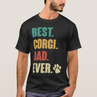 Camiseta Melhor Pai Corgi Pembroke Welsh Corgi Cachorro