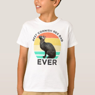 Camiseta Melhor Pai Cornish Rex de Todos
