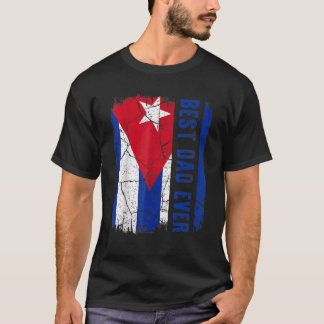 Camiseta Melhor Pai cubano sobre o Dia de os pais 11 de Cub