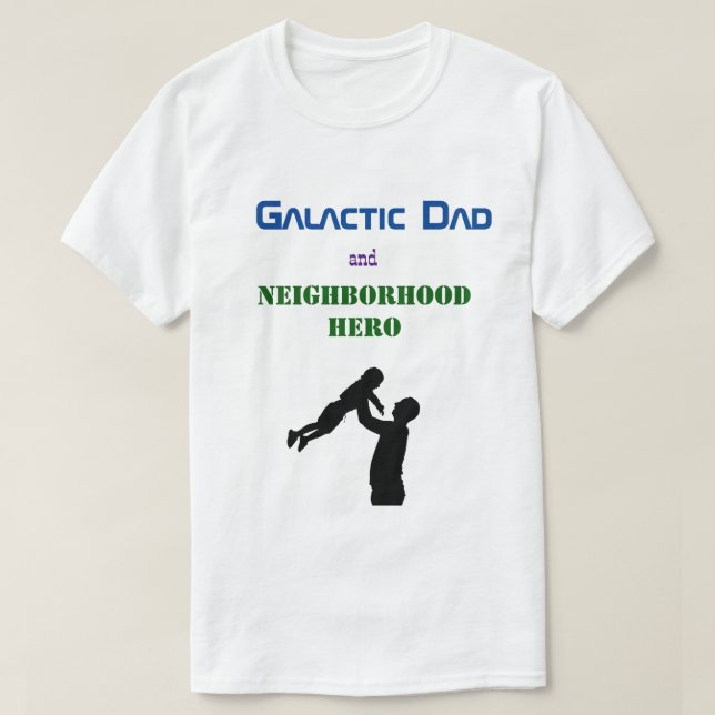 Camiseta Melhor Pai da Galáxia Presente Divertido do Dia do (Frente do Design)