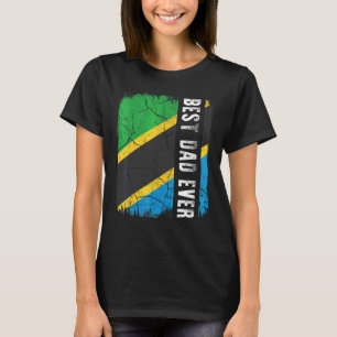 Camiseta Melhor Pai da Tanzânia Nunca Pai de Sinalizador da