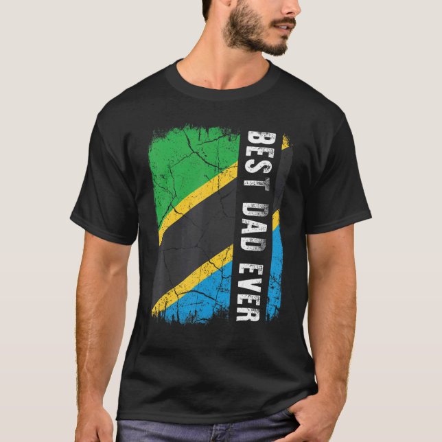 Camiseta Melhor Pai da Tanzânia por todo Pai da Tanzânia (Frente)