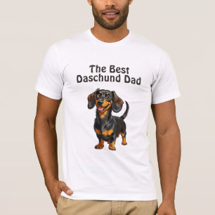 Camiseta Melhor Pai Dachshund - Dono De Doxie Engraçado