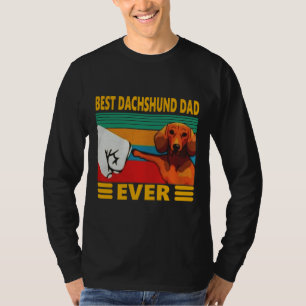Camiseta Melhor Pai Dachshund Vintage