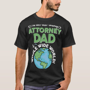 Camiseta Melhor Pai De Advogados Em Todo O Mundo