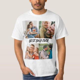 Camiseta Melhor Pai de Aniversário Moderno e Único