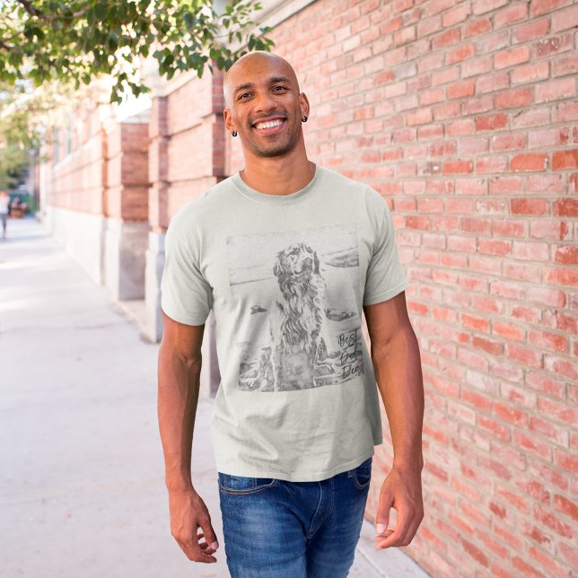 Camiseta Melhor Pai de Arte para Retriever de ouros (Criador carregado)