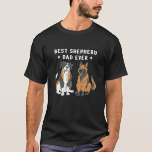 Camiseta Melhor Pai de Aussie e Pastor Alemão de Todos os T