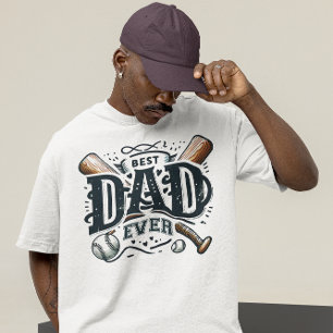 Camiseta Melhor Pai De Baseball Nunca