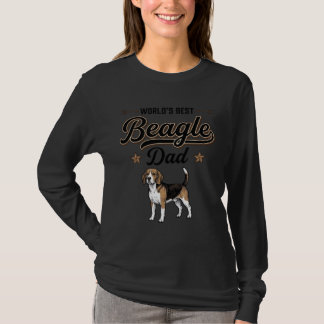 Camiseta Melhor Pai de Beagle do Mundo Cachorro Vintage