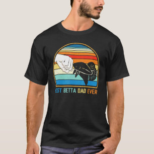 Camiseta Melhor Pai de Betta de Todos os Tempos Dono de Pei