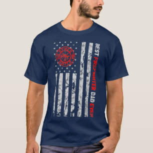 Camiseta Melhor Pai De Bombeiros De Movimento Do Sinalizado