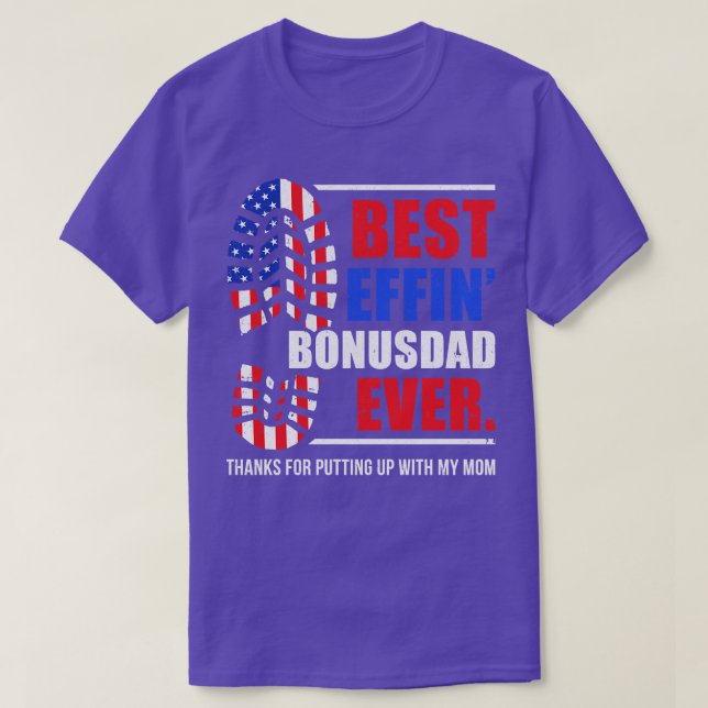Camiseta Melhor Pai De Bônus Effin Para Obrigados De Coloca (Frente do Design)